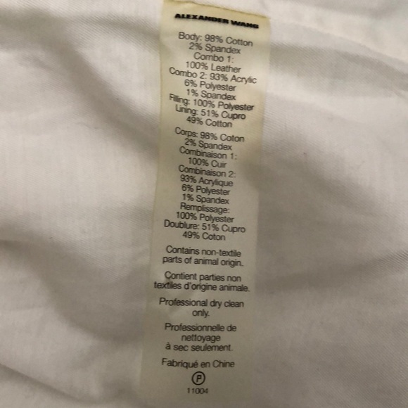 alexander wang denim & leather jacket - Picture 4 of 5